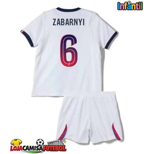 Camisa de Futebol Paris Saint-Germain Ilya Zabarnyi #6 Equipamento Secundário Infantil 2026-27 Manga Curta (+ Calças curtas)